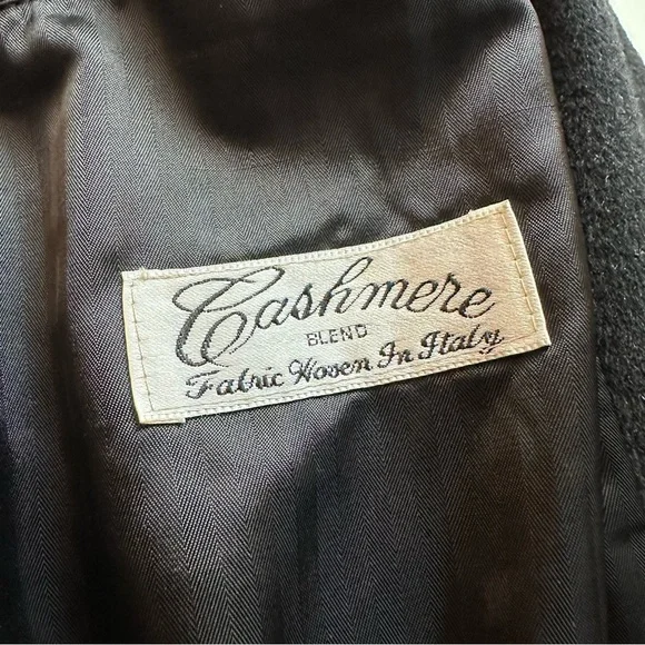 Gianfranco Ruffini Men's Black Wool Coat